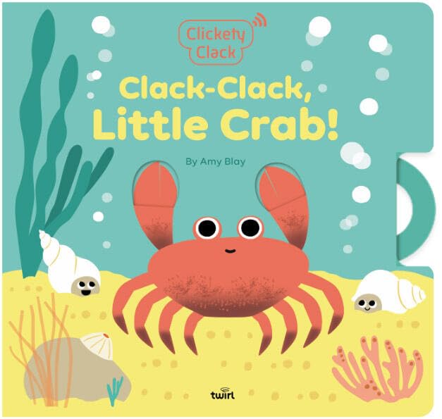 sincerelystacie's tweet image. Your child can mimic Little Crab's morning routine by saying "Good Morning" to all in CLACK-CLACK LITTLE CRAB by Amy Blay, #TwirlBooks @ChronicleKids sincerelystacie.com/2026/03/childr… #boardbook #interactivebook #readaloud #kidlit #kidsbooks #toddlerbooks #booksforkids #childrensbooks