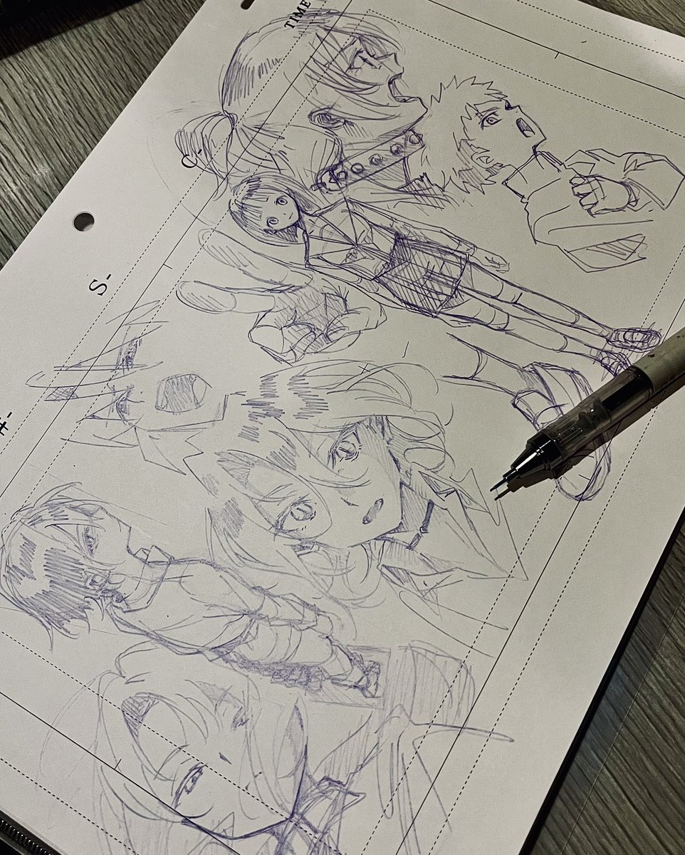 創作意欲あがったので落書きしました！
明日もワクワーク楽しみます！！！