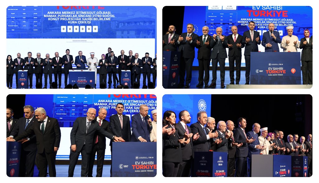 Sayın Cumhurbaşkanımızın katılımlarıyla düzenlenen Ev Sahibi Türkiye Kura Çekimi Törenine katıldık.

Kura sonucunda hak sahibi olan kardeşlerime konutları hayırlı olsun.