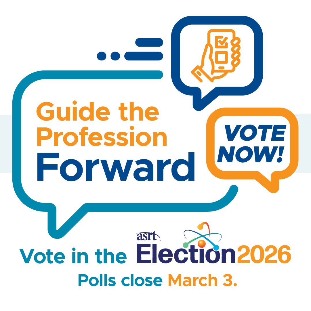 ASRT's tweet image. Final call! The ASRT election closes March 3. Don’t miss your chance to make an impact—vote now! asrt.org/Vote #ASRT #MedicalImaging #RadiationTherapy