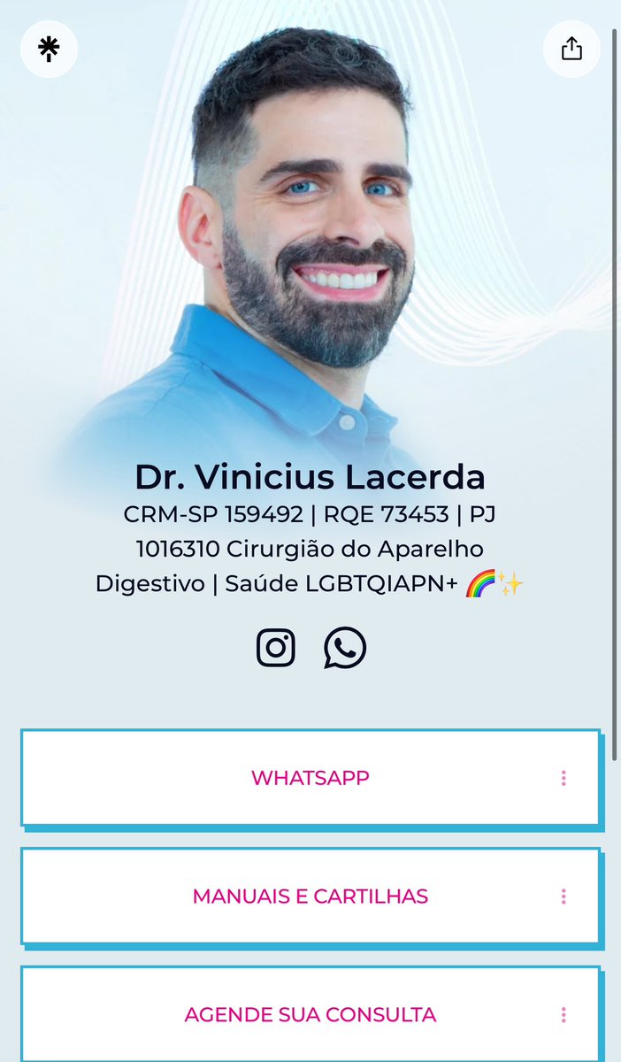 drvinilacerda's tweet image. Agora todos os manuais e cartilhas que posto estão no meu Linktree, inclusive o Manual do Sexo Anal Seguro e Saudável:

linktr.ee/DrViniLacerda