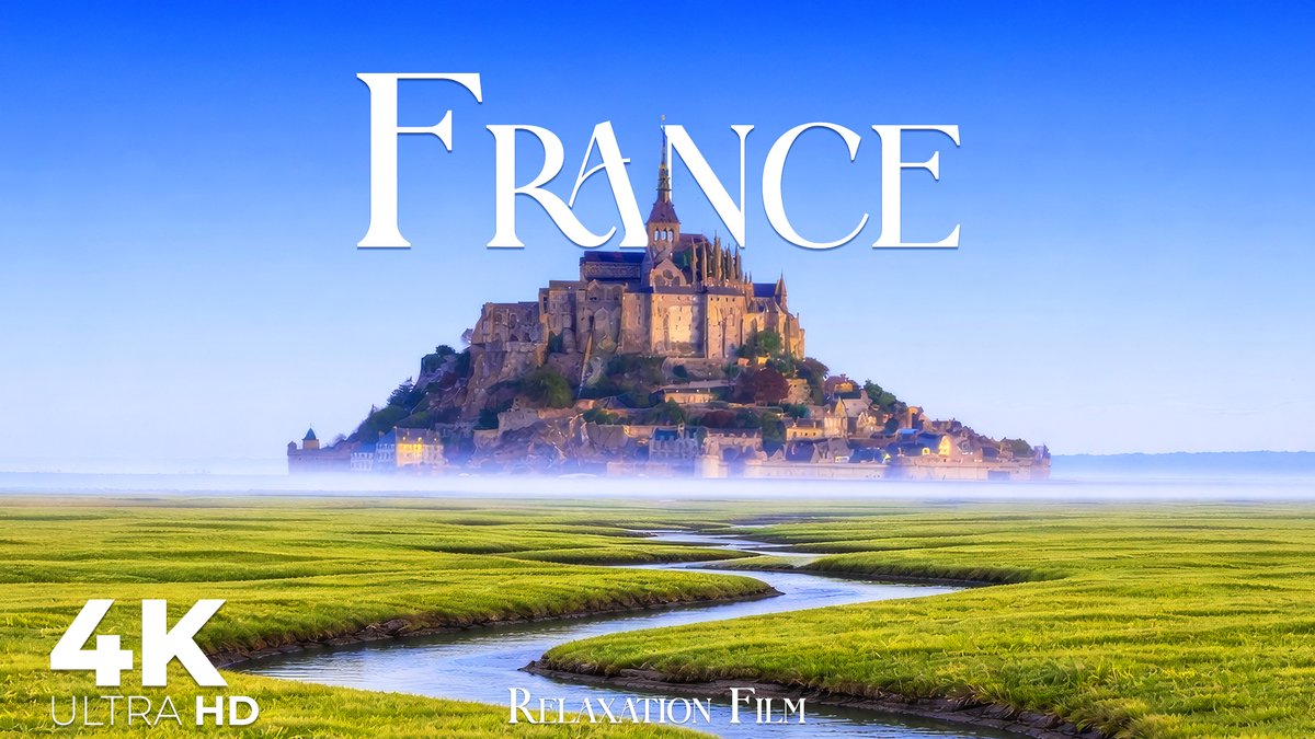 RelaxationFilm's tweet photo. France 4K with meditation music create a deeply relaxing video, perfect for daily listening or viewing without getting bored. The 4K Ultra HD quality is also useful when watching on TV as an ambient video
https://t.co/ZtETGqiuFl
#france #relaxationfilm https://t.co/7sAnUy101z