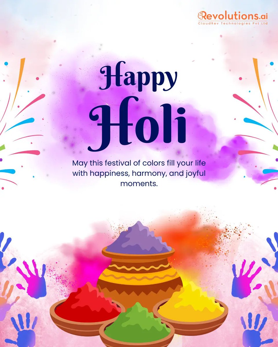 Revolutions_cl's tweet photo. Happy Holi 🎨

Revolutions wishes everyone a vibrant and prosperous Holi.

May this #festival of colors bring renewed energy, fresh opportunities, and continued progress.

#HappyHoli #Revolutions #FestiveGreetings https://t.co/gMYmqpddxs