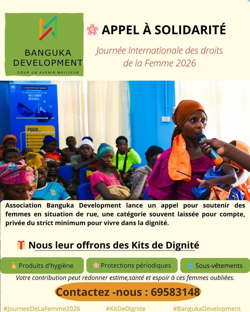 ODDNewsBurundi's tweet photo. 👏BANGUKA DEVELOPMENT :APPEL À L'ACTION
🔴Invitez chacun à contribuer, même modestement chaque franc compte !
#ODD5 #femme #autonomisation #ODD10