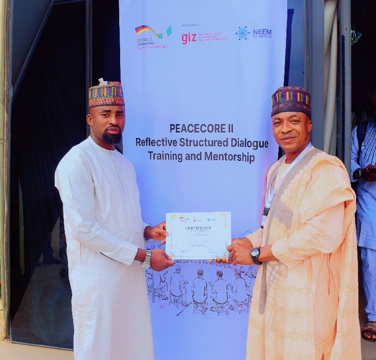 hayatzeen's tweet photo. Completed the Reflective Structured Dialogue (RSD) Training by Neem Foundation &amp; funded by GIZ. Certified as an RSD Facilitator after 17 intensive modules &amp; facilitated dialogue sessions across disputed communities in Kaduna State, strengthening trust and preventing escalation. https://t.co/ks4U9RC6XZ