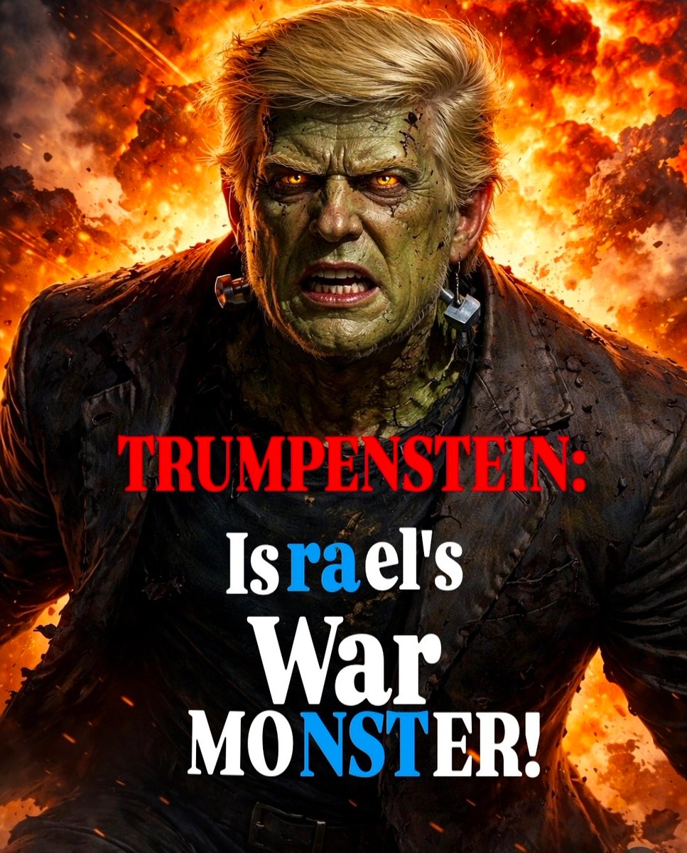 DiabolicalMonk's tweet photo. The Israel First President according to AI! #Trumpenstein #war #NetanyahusBitch #FuckPete #EmpireOfEvil https://t.co/FjoFHDgxoX