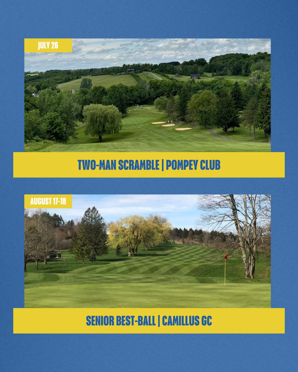 Team up &amp; tee it up 🤜🤛

Some of golf’s best moments are the ones you don’t take alone. Find your partner, lean in, and enjoy unforgettable memories at one of our team events this summer.

Learn more: syracusegolf.org/schedule