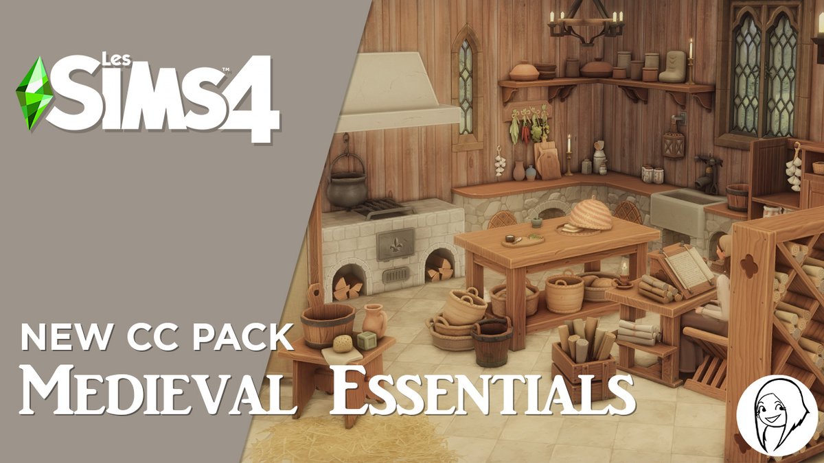 ✨NEW✨
⚔️Medieval Essentials with functional off-the-grid kitchen, bath &amp; scriptorium items to keep gameplay immersive - plus windmill &amp; well for Eco Living! 🕯️
Available in early access on my patreon.
#sims4cc #thesims4 #eacreativenetwork