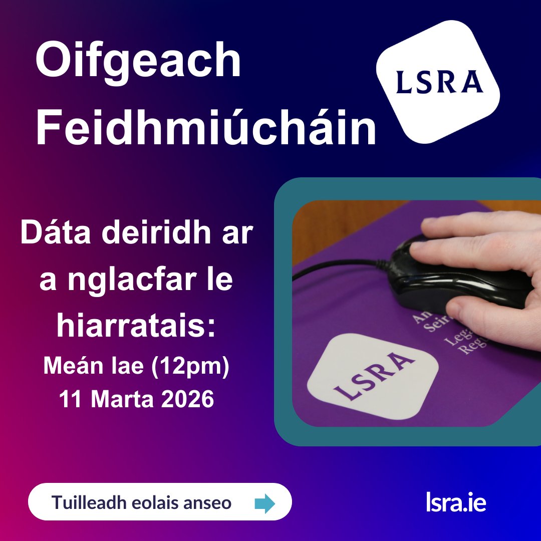 Legal Services Regulatory Authority, Ireland tweet media