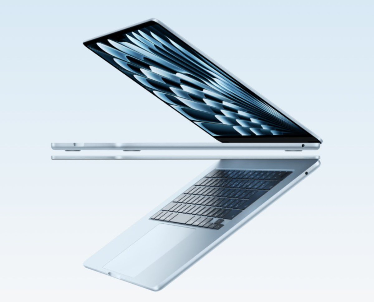 jetdaizu's tweet image. 【速報】M5 MacBook Airが発表されたぞ！！

- M5チップ搭載
- 13/15インチ
- 1.23kg、薄さ約1cm
- 4色展開
- 前モデルの4倍のAI性能
- ストレージ512GBから(前モデル2倍)
- N1チップ搭載
- Wi-Fi 7 / Bluetooth 6対応
- 最大2台の外部ディスプレイ
- 最大18時間バッテリー
- 184,800円から
-