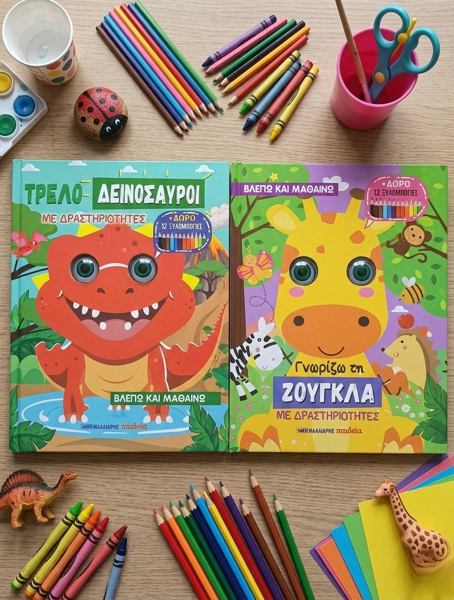 Μόλις κυκλοφόρησαν από τις εκδόσεις Μαλλιάρης-Παιδεία τα βιβλία δραστηριοτήτων "Βλέπω και Μαθαίνω" με δώρο 12 ξυλομπογιές!

🦖 t.ly/UZyP7 🦒

‼ Τρελο-Δεινόσαυροι
‼ Γνωρίζω τη Ζούγκλα