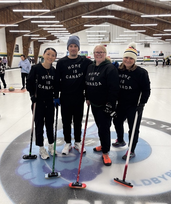 sbalawyers's tweet photo. Team SBA channeling our inner Team Canada at this year’s LCA Curling Funspiel. #TheSBAWay https://t.co/vURC39l4sM