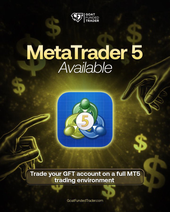 tynyballs's tweet photo. Ready to trade with real capital? 🚀
GFT is now offering Instant Funding on MT5! ⚡️
Skip the evaluation and get straight to the charts. The fastest way to get funded is here.
Tag a trader who needs to see this! 👇
@Goatfunded @EdwardXLreal #MT5 #Forex https://t.co/MlClUxWMov