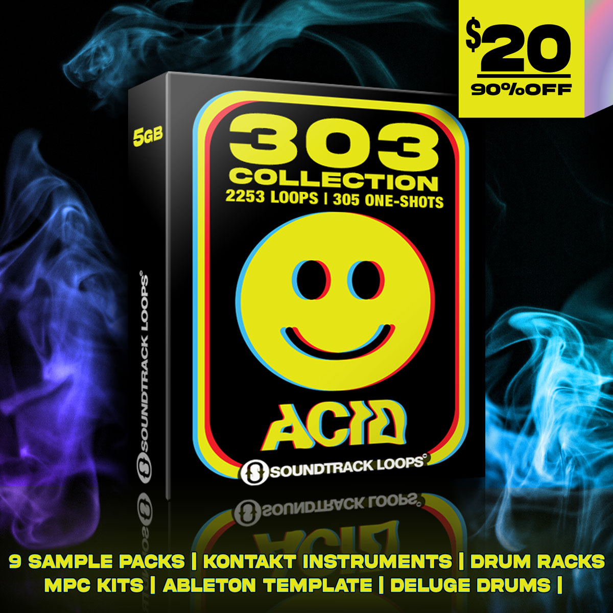 Soundtrackloops's tweet photo. 😁 Happy 303 Day, Get 9 Acid Rave Packs for $20 - https://t.co/EBouv2g1TL https://t.co/Wb1UckvA6j