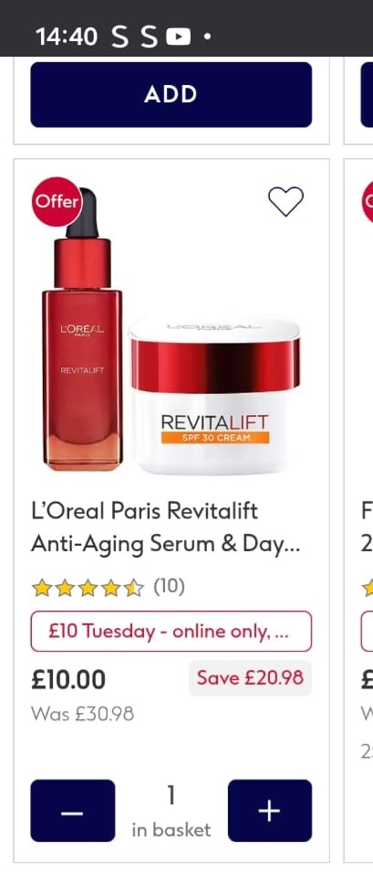 jugs1980's tweet photo. @BootsUK trying to order this but my basket is showing empty? https://t.co/dRPU2RRzH5