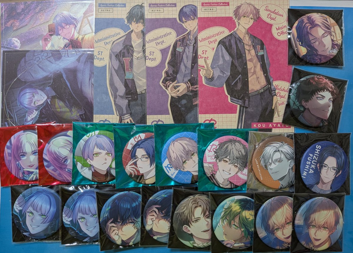 譲渡】ブレマイ ポストカード 缶バッジ パソソン AGF SSRコレクション