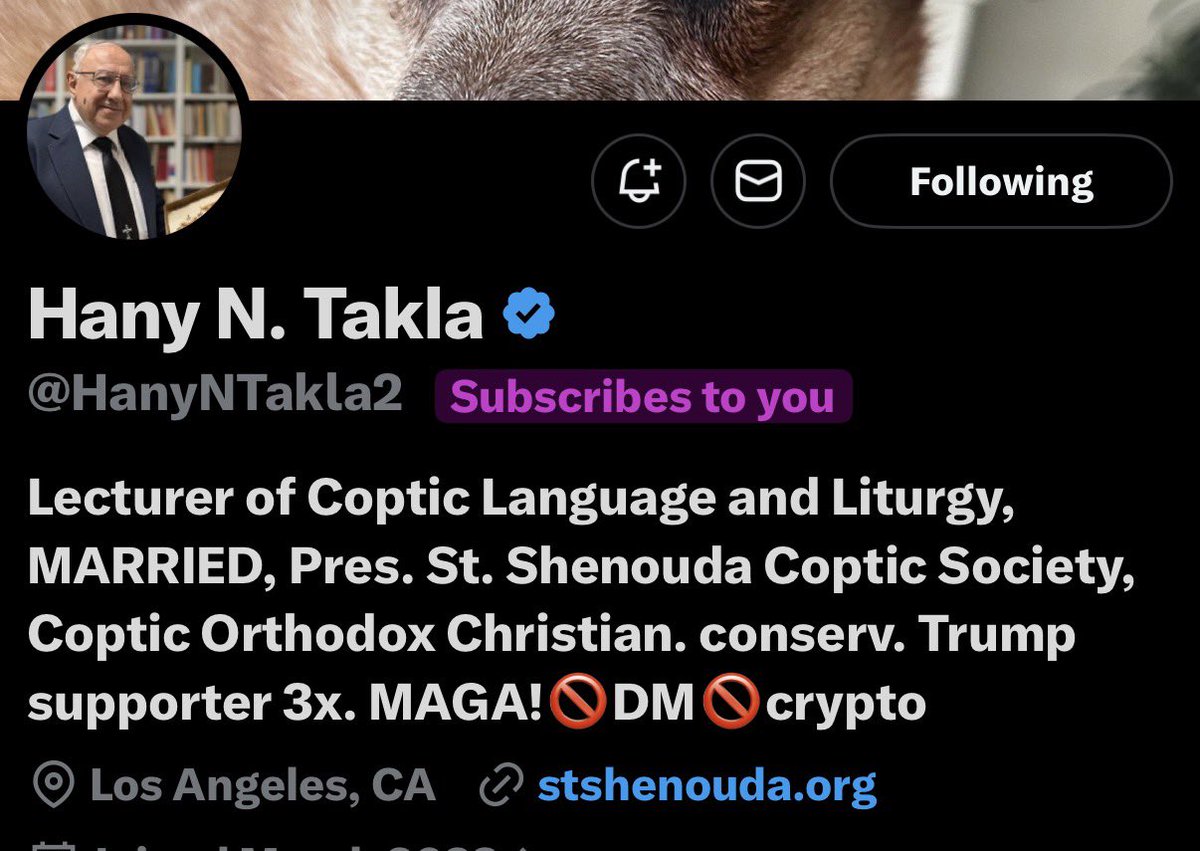 🔥🔥Special Subscriber Shoutout🔥🔥 <a href="/HanyNTakla2/">Hany N. Takla</a> Follow this SMART Christian conservative!