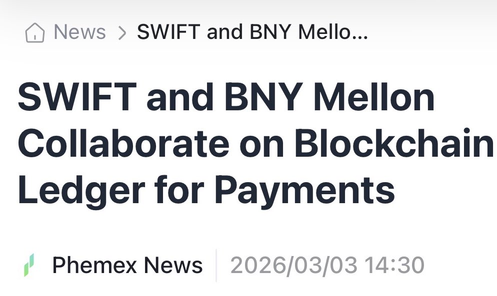 RippleXrpie's tweet photo. 🚨BREAKING: SWIFT has partnered with @Ripple’s partner (BNY Mellon) to design a blockchain-based ledger for cross-border payments and tokenized assets! 

💥IT'S HAPPENING ON #XRP💥 https://t.co/MkYnIXIYok