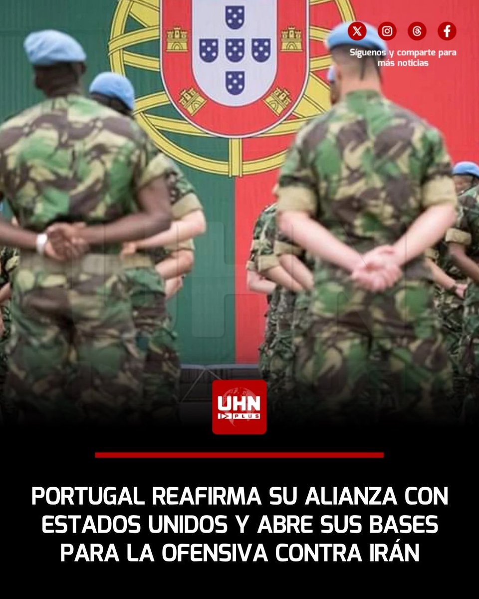 UHN_Plus's tweet photo. 🇵🇹🇺🇸‼️ | El Gobierno de Portugal ha ratificado su estatus de aliado estratégico de la administración del Presidente Donald Trump al autorizar el uso de la base aérea de Lajes para operaciones de defensa y respuesta militar. El ministro de Exteriores luso, Paulo Rangel, subrayó que la "relación atlántica" de Lisboa es una prioridad absoluta, permitiendo el despliegue de aviones de reabastecimiento KC-46 Pegasus para la ofensiva contra el régimen de los ayatolás.