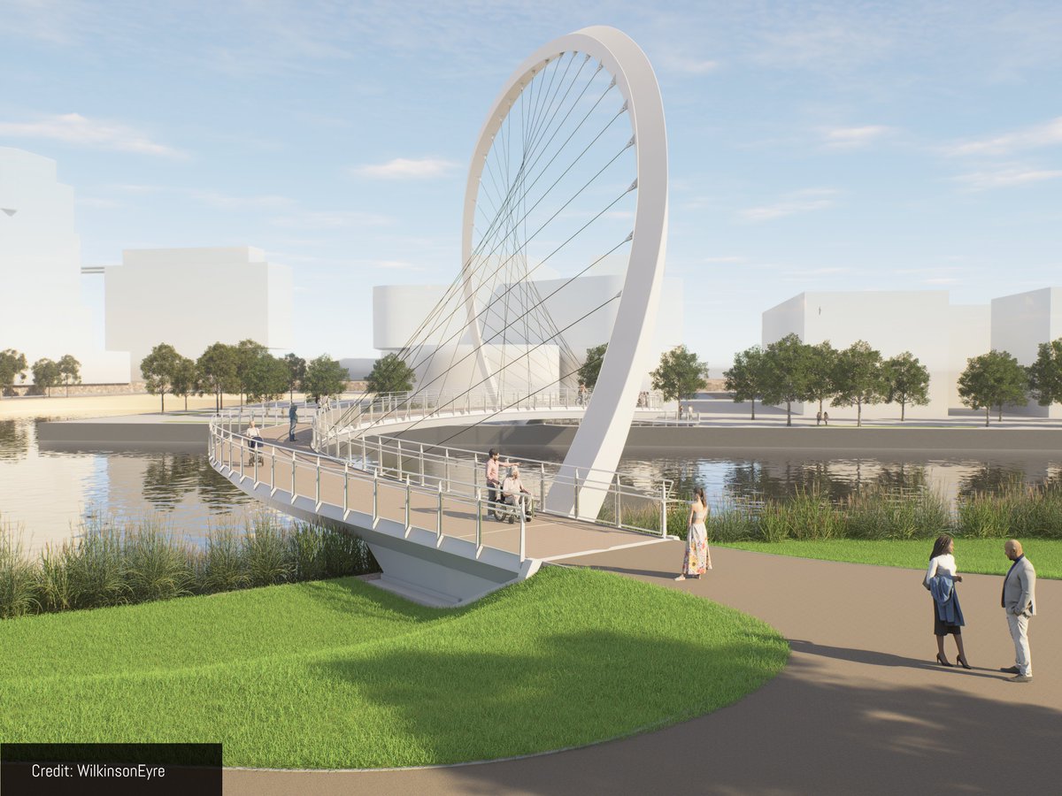 HICC_ca's tweet image. The design of the Keating Channel Pedestrian Bridge is finalized!
Expected to open in mid-2028, this striking structure will link the #Toronto #waterfront to improved #ActiveTransportation and revitalization.

Learn more: waterfrontoronto.ca/news/keating-c…