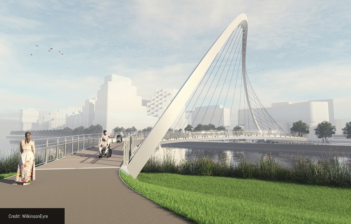 HICC_ca's tweet image. The design of the Keating Channel Pedestrian Bridge is finalized!
Expected to open in mid-2028, this striking structure will link the #Toronto #waterfront to improved #ActiveTransportation and revitalization.

Learn more: waterfrontoronto.ca/news/keating-c…