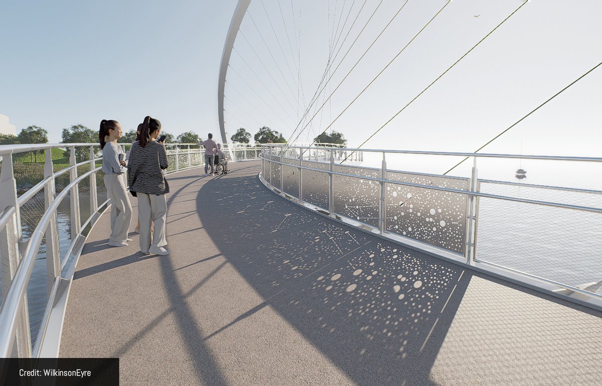 HICC_ca's tweet image. The design of the Keating Channel Pedestrian Bridge is finalized!
Expected to open in mid-2028, this striking structure will link the #Toronto #waterfront to improved #ActiveTransportation and revitalization.

Learn more: waterfrontoronto.ca/news/keating-c…
