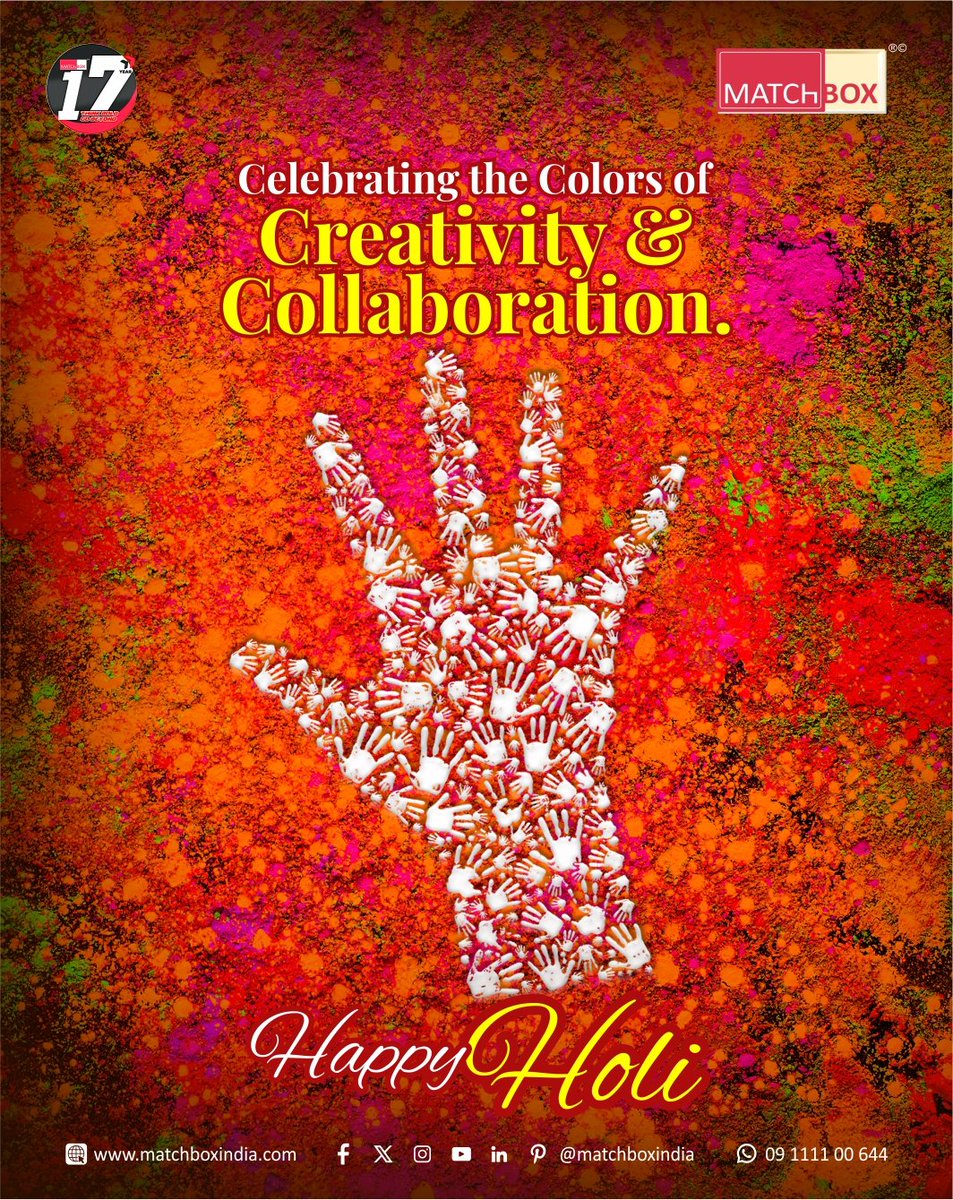 Bright colors. Bold ideas. Beautiful collaborations. Wishing you a Holi filled with joy and inspiration! 🎨🌟 #FestiveVibes #HappyHoli #happyholi2026 #holifestival #festivalofcolors #colorfulliving #colorfullvibes #matchbox #matchboxindia #Holi2026 #HoliCelebration #HoliVibes