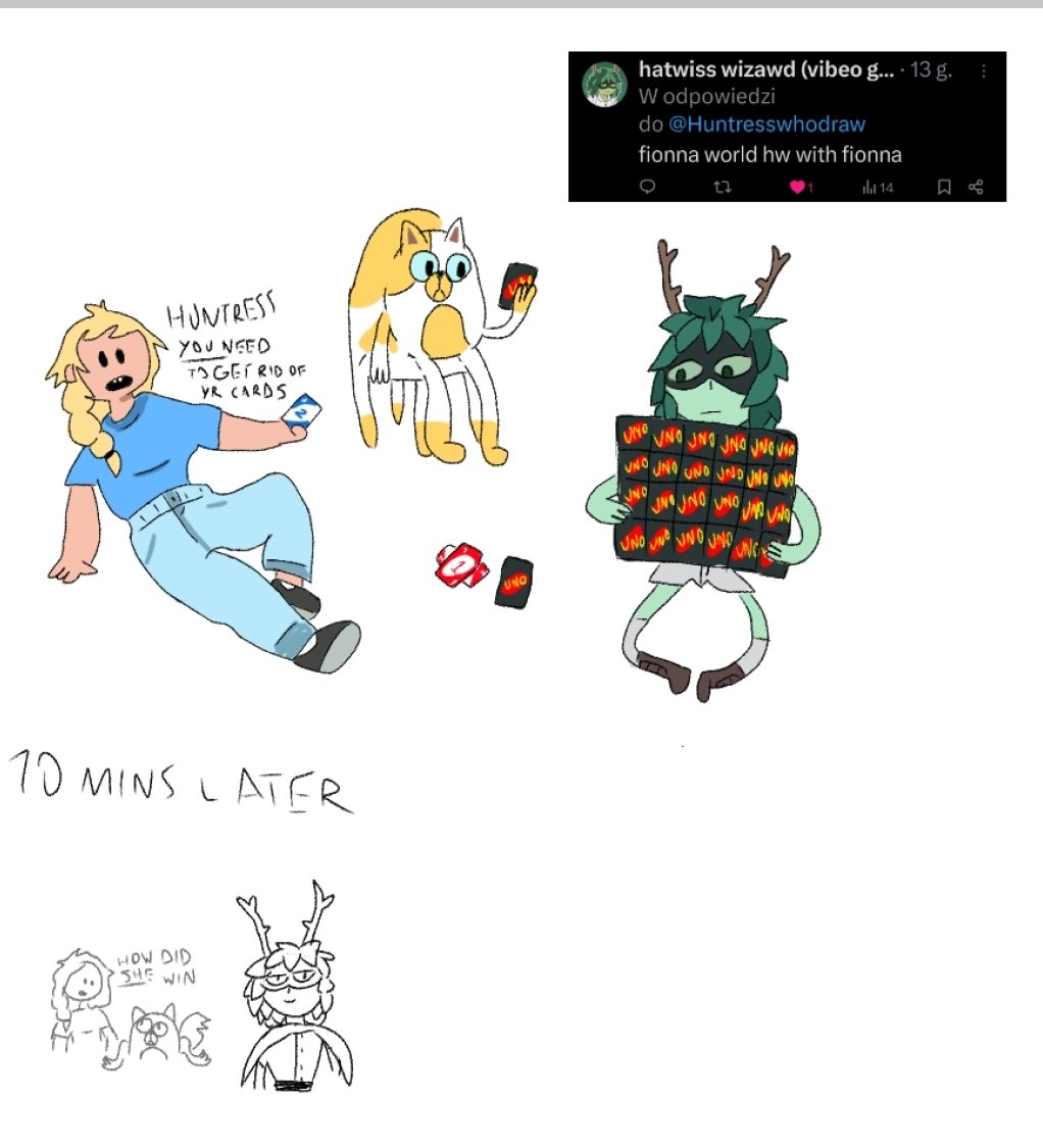 Uno with girls #adventuretime #FionnaAndCakeseason2 #HuntressWizard #FIONNACAMPBELL #cakethecat