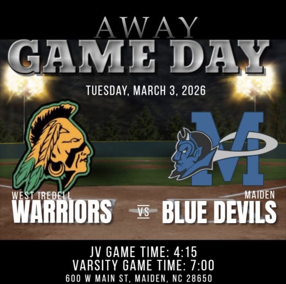 West Iredell Warriors Baseball tweet media