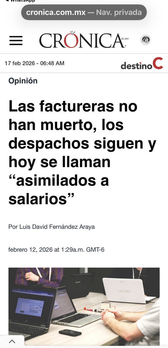 #AlertaFiscal 

Las factureras mutan a despachos fiscales con el engaño a empresas de “asimilados a salarios” siguen sangrando el erario: 1.41 billones evadidos, 65 mil mdp en daños (ASF), 11,336 en lista negra SAT.

¡Urge mayor fiscalización ya! 

#FacturerasFantasmas