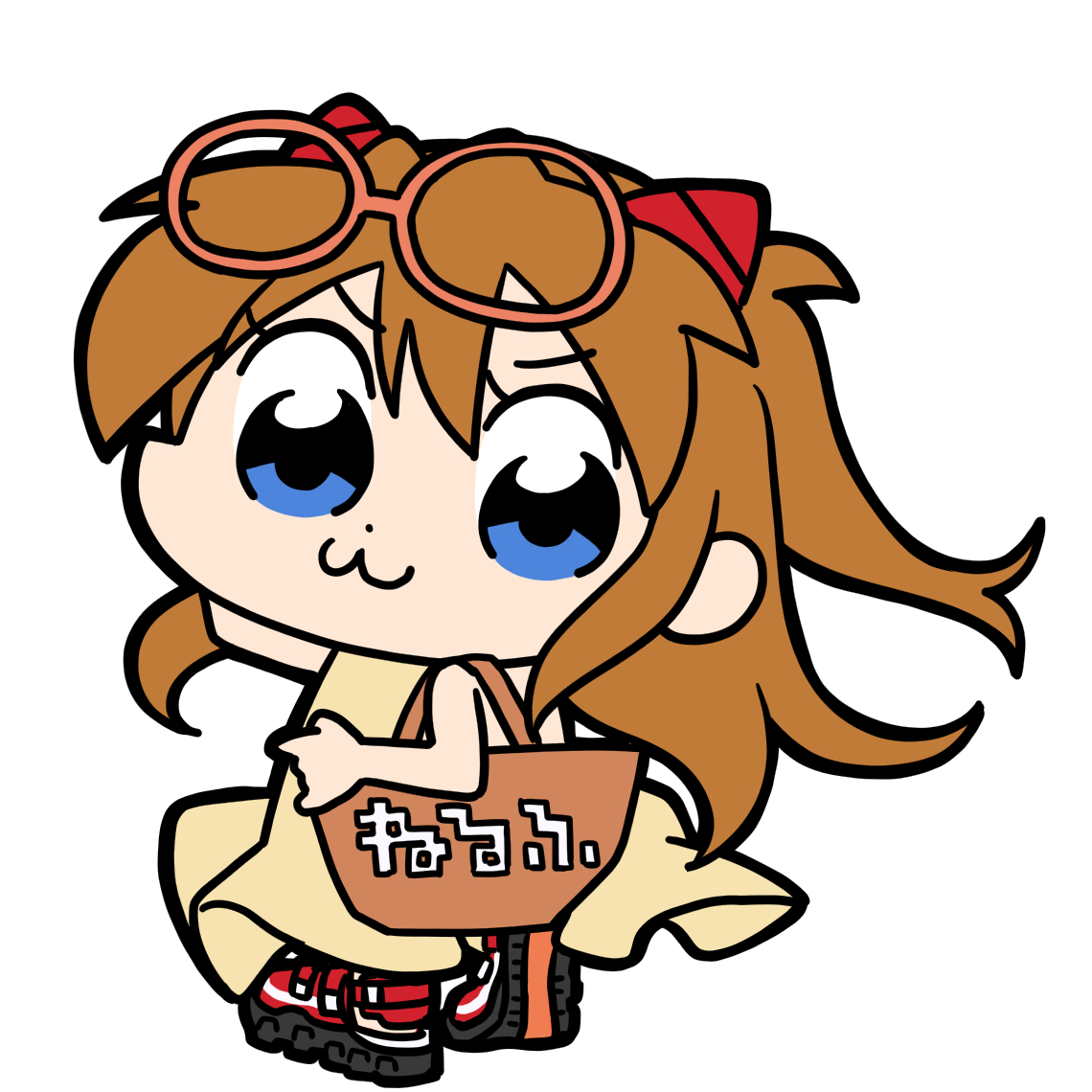 惣流・アスカ・ラングレー(エヴァンゲリオン) 「ペパンペピポン」|さしみのイラスト