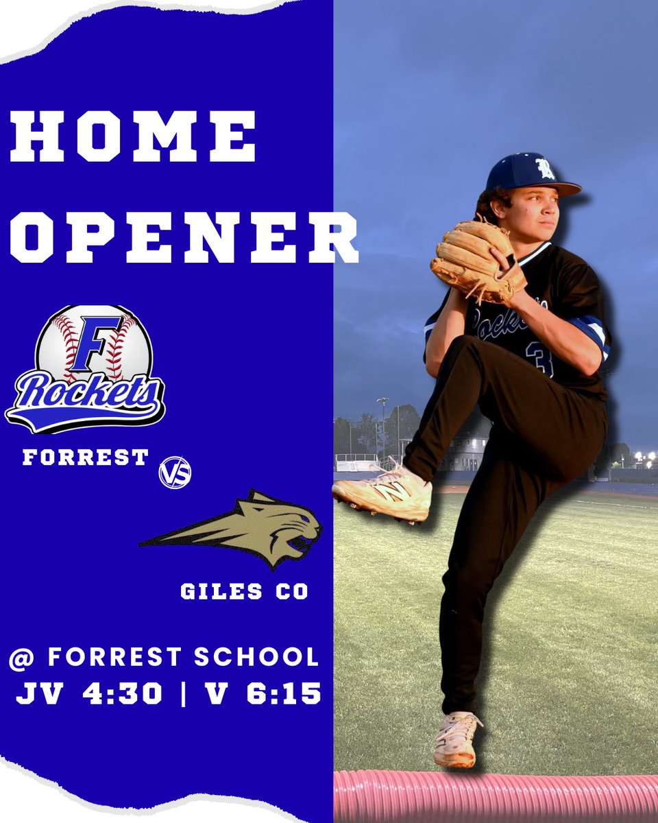 FHS_Rocket_Boys's tweet photo. Forrest Baseball is running it back tonight versus a good Giles County squad in Chapel Hill, after GCHS took game 1, 7-5.
JV: 4:30 pm
Varsity: 6:15 pm
📍The Babe, Chapel Hill
$7 gate
Come out and support the Rockets!
#RocketBoys #ForrestBaseball https://t.co/2SqIlIP6rT