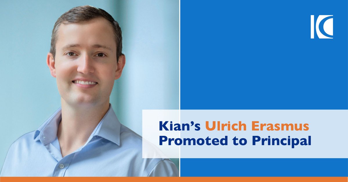 Kian is proud to announce the promotion of Ulrich Erasmus to Principal, underscoring our firm’s focus on developing leaders who drive long-term value creation across our portfolio. Learn more here: kiancapital.com/news/kian-anno…