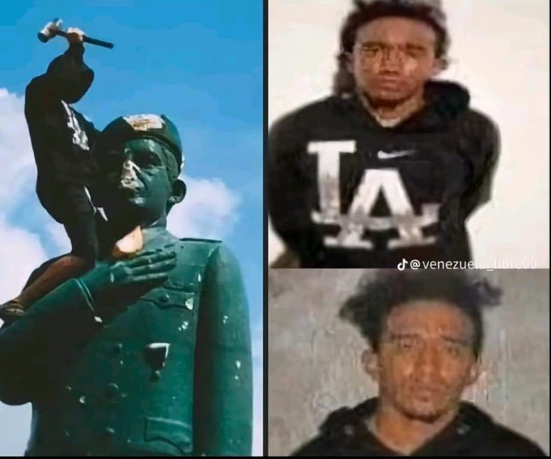 JoseAGraterol's tweet photo. Golpear una estatua no justifica una desaparición forzada.  

JOBANI ROMERO estaría en Yare II, módulo 1, según testimonios recientes.  

Su familia sigue sin información oficial.  

Los responsables de una desaparición forzada deben ser sometidos a la justicia, no protegidos por el silencio.  

Exigimos su libertad inmediata.  
#LibertadParaJobaniRomero