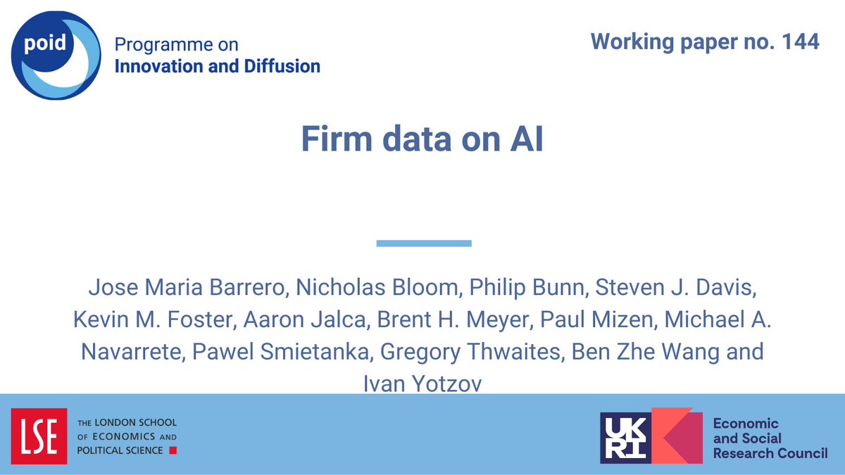 Programme on Innovation and Diffusion tweet media