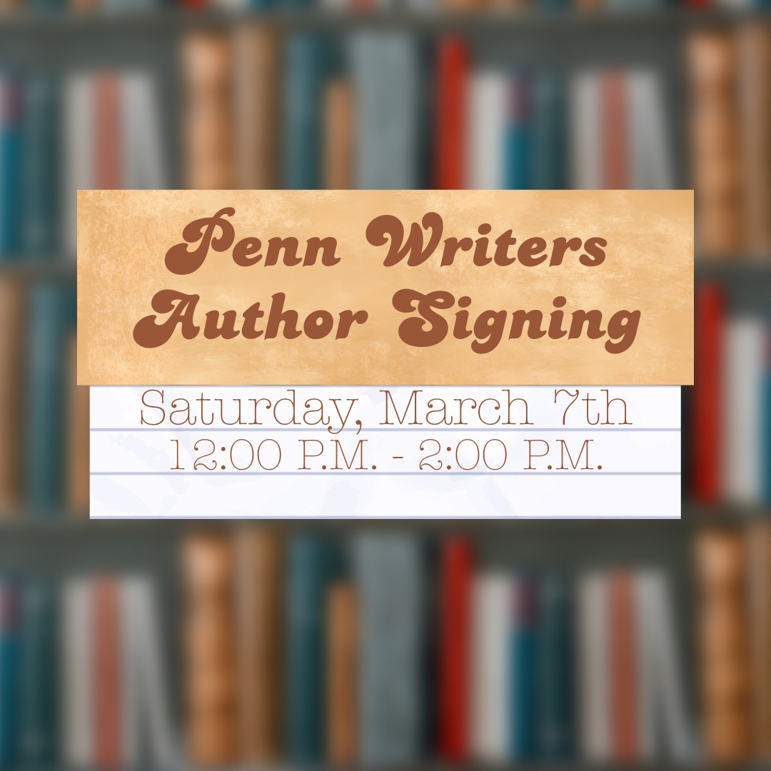 Pennwriters's tweet photo. This Sat, Mar 7th, from 12- 2, 5 visit incredible authors from Penn Writers Area 5. Pick up some great reads from @racheldlyne, Melissa Nordhoff, @peschel_press, @authorsheriqueen, and @mistysimonwrites. 
#booksigning #authorsigning #newbooks #localauthorsigning https://t.co/GH86fGlhq6
