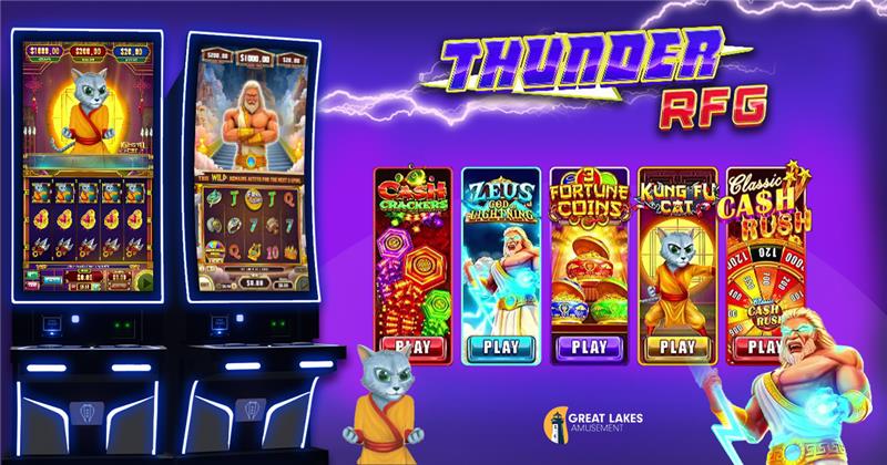 GlaStore's tweet photo. Excited to announce the latest drop from Prominent Games: 📷 Thunder RFG and Great Lakes Amusement!
This isn't just one game—it’s a 5-in-1 pack designed to keep players on the edge of their seats. Check it out at: https://t.co/0t9YCDGTc2 https://t.co/mzxQ809Aeg