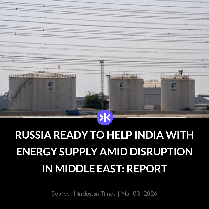 📰 Russia offers to help India with energy supplies amid Middle East disruptions. Iran has blocked Strait of Hormuz after US-Israel strikes. India warns of serious economic consequences.

Download Fynx App: tinyurl.com/fynx-app-ps

 #Russia #India #Energy #MiddleEast