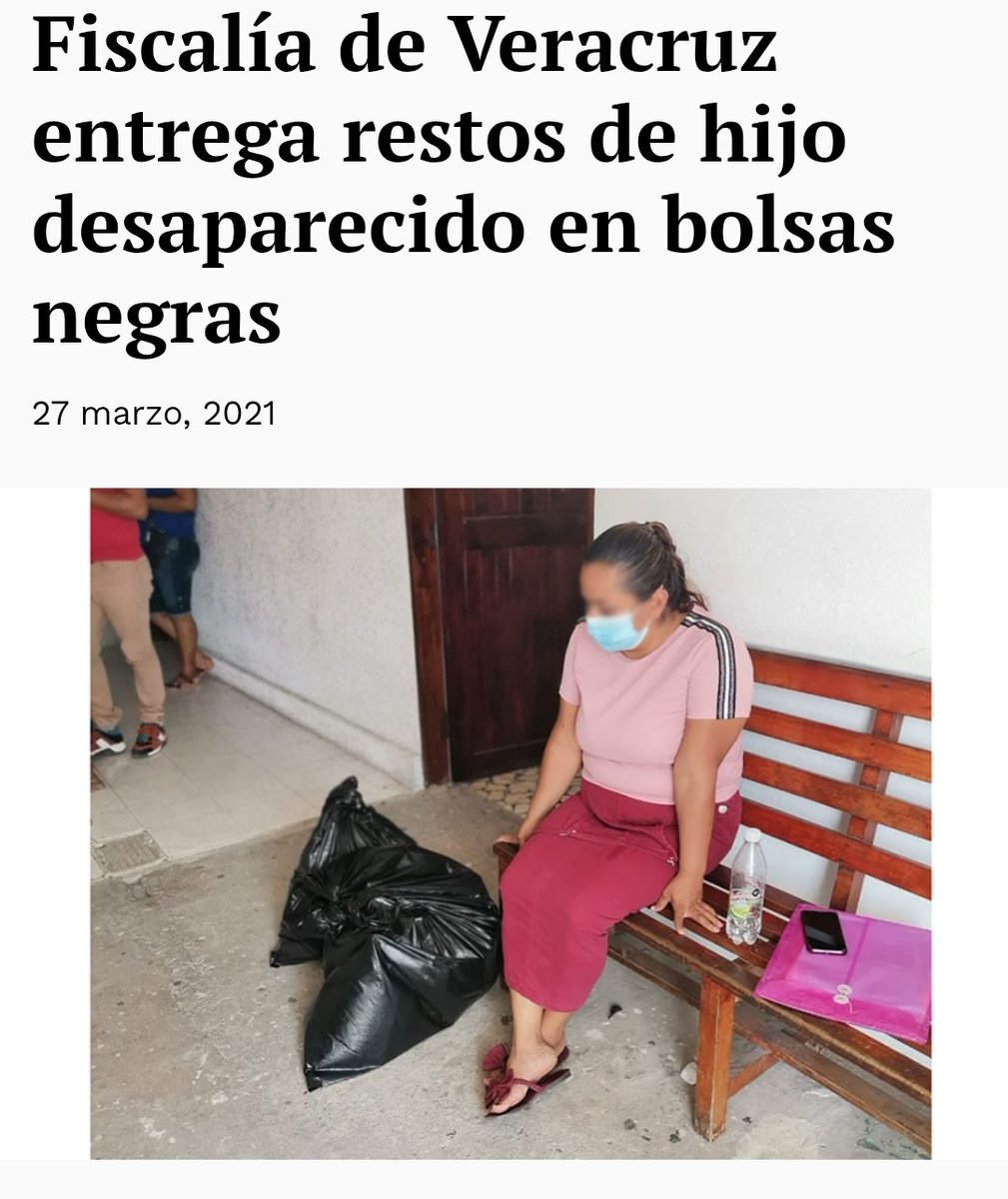Mientras tanto a las victimas desaparevidas las entregan en bolsas