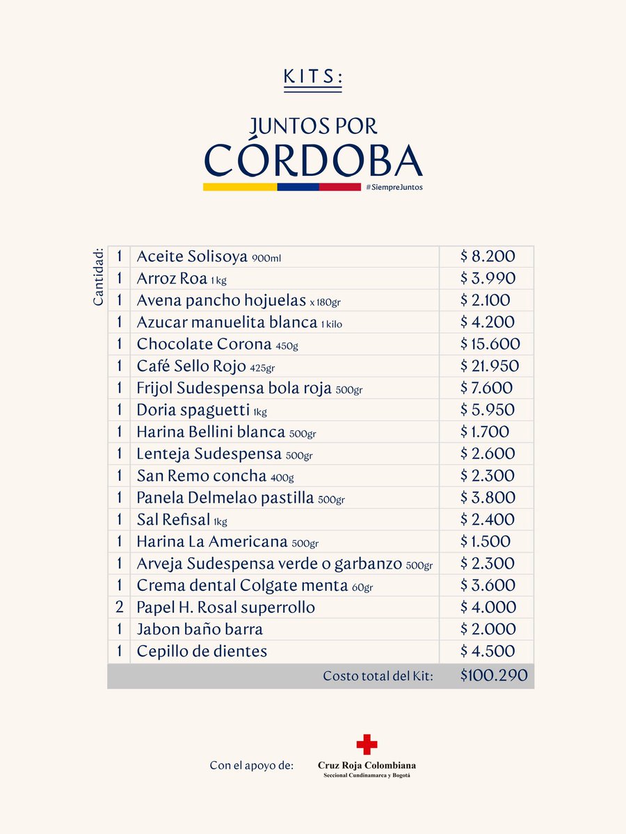 mh_colombia's tweet photo. 🦋 Córdoba necesita nuestro apoyo 🤍 Junto a la Cruz Roja Colombiana, ya estamos entregando mercados en las zonas afectadas.

Súmate a esta meta de más de 3.000 mercados 🇨🇴 Escanea el código QR y aporta ayuda real.

#MarioHernandez https://t.co/D4TD1678FC