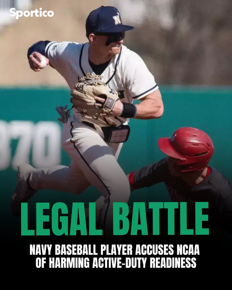 Sportico's tweet photo. Brock Murtha, who is seeking a fifth year of eligibility this season, has framed his legal fight for an NCAA waiver as a matter of national security.

Full story: https://t.co/Lim0VqRqai https://t.co/99rhWIoq0x