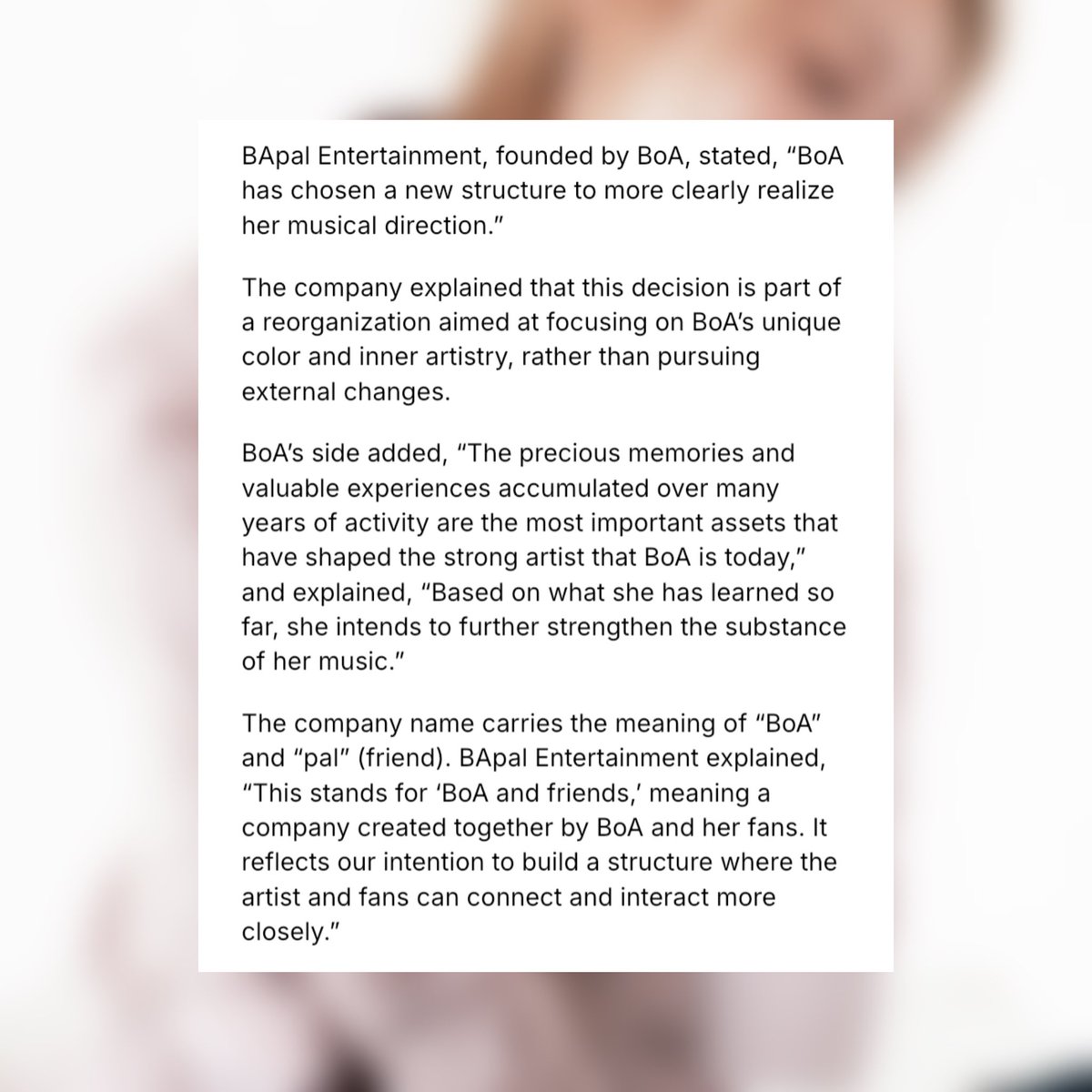 BoA 보아 Source 🌟 tweet media