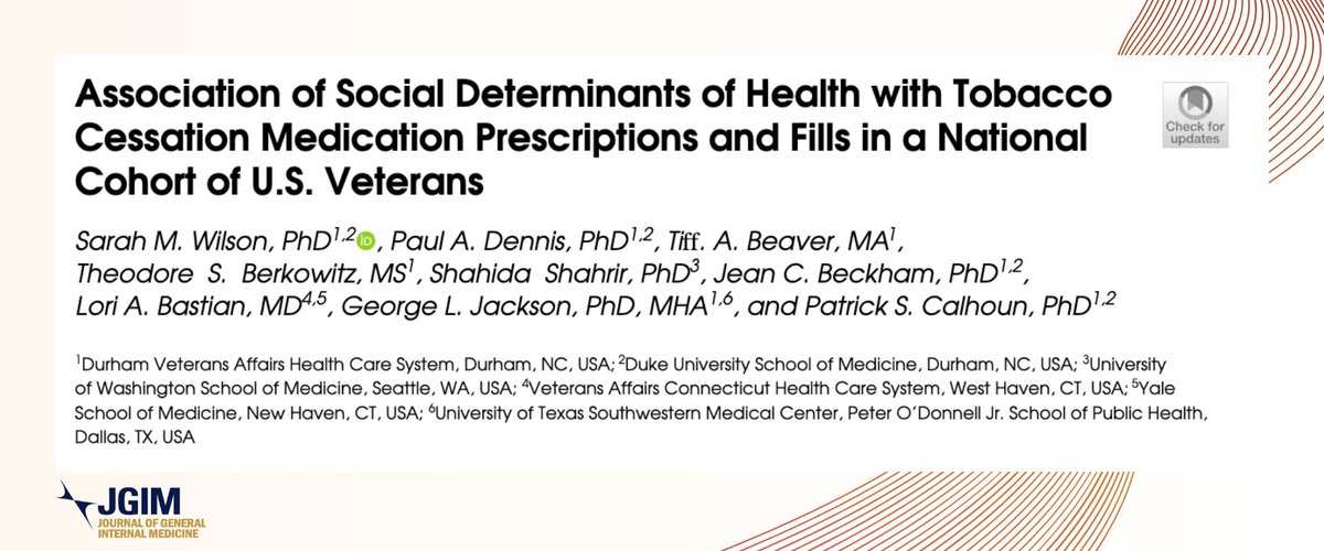 tobacco journals by impact factor Social factors such as neighborhood deprivation, housing insecurity,  race/ethnicity, & sex impact which Veterans receive medication for quitting  tobacco Read how to mitigate these factors in this #JGIM #OriginalResearch  article at the