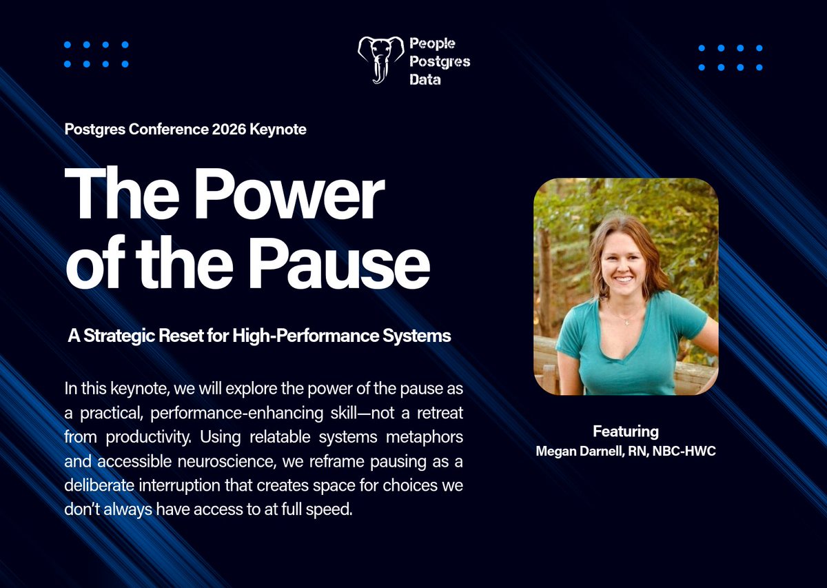 PostgresConf tweet media