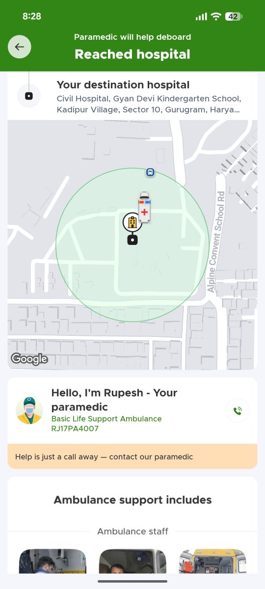Thank you, <a href="/letsblinkit/">Blinkit</a> for introducing such a helpful feature. When 112 wasn’t even connecting and nobody was answering, I booked an ambulance through Blinkit and it arrived within just 5 minutes. Truly grateful for the quick support.