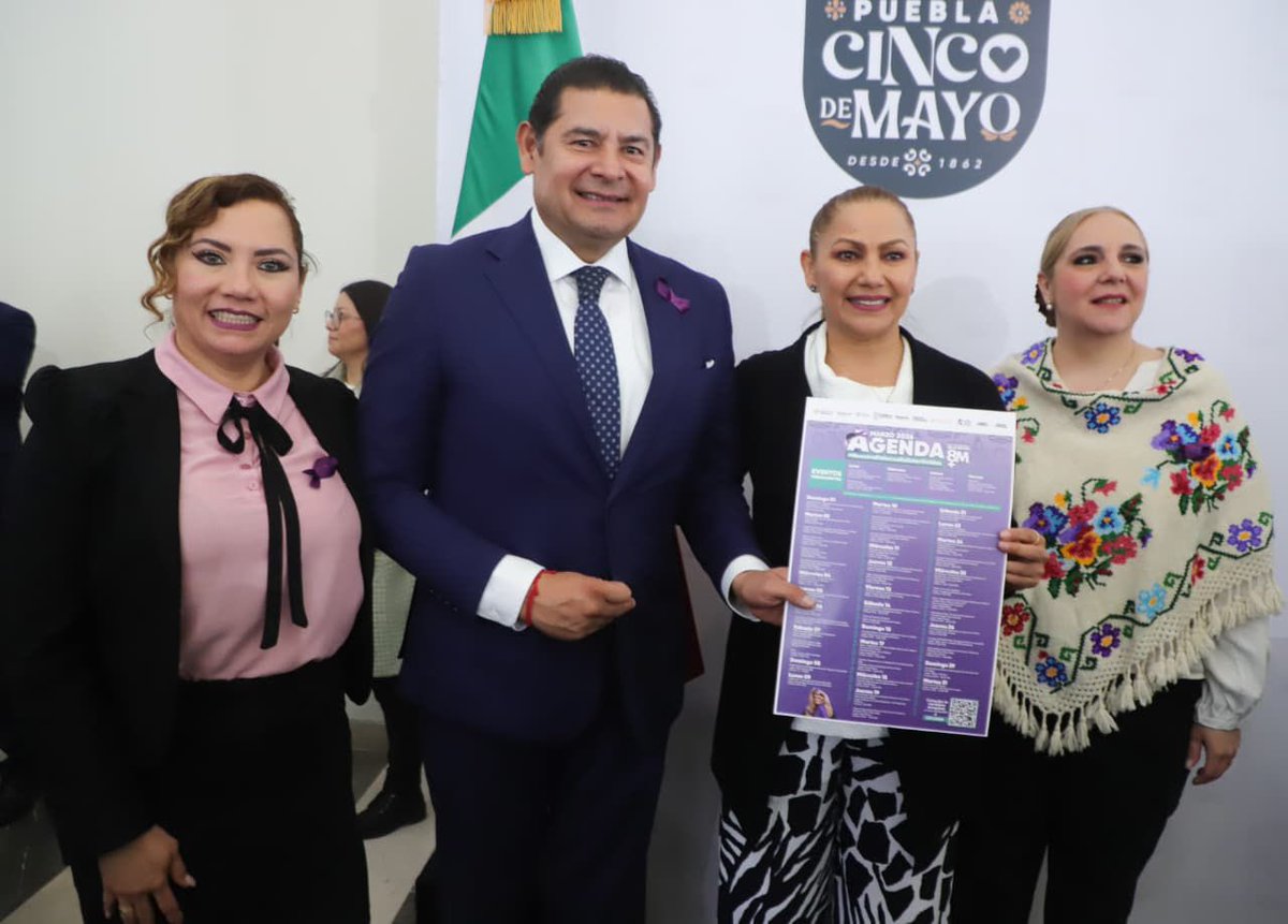 ¡Marzo es de las mujeres en Puebla! 💜 El Gobierno de @ArmentaPuebla arranca una agenda histórica en las 19 Casas Carmen Serdán. Talleres de liderazgo, autocuidado y capacitación para el empoderamiento real. ¡Construimos un estado libre de violencia! 👊✨ #Puebla #8M2026