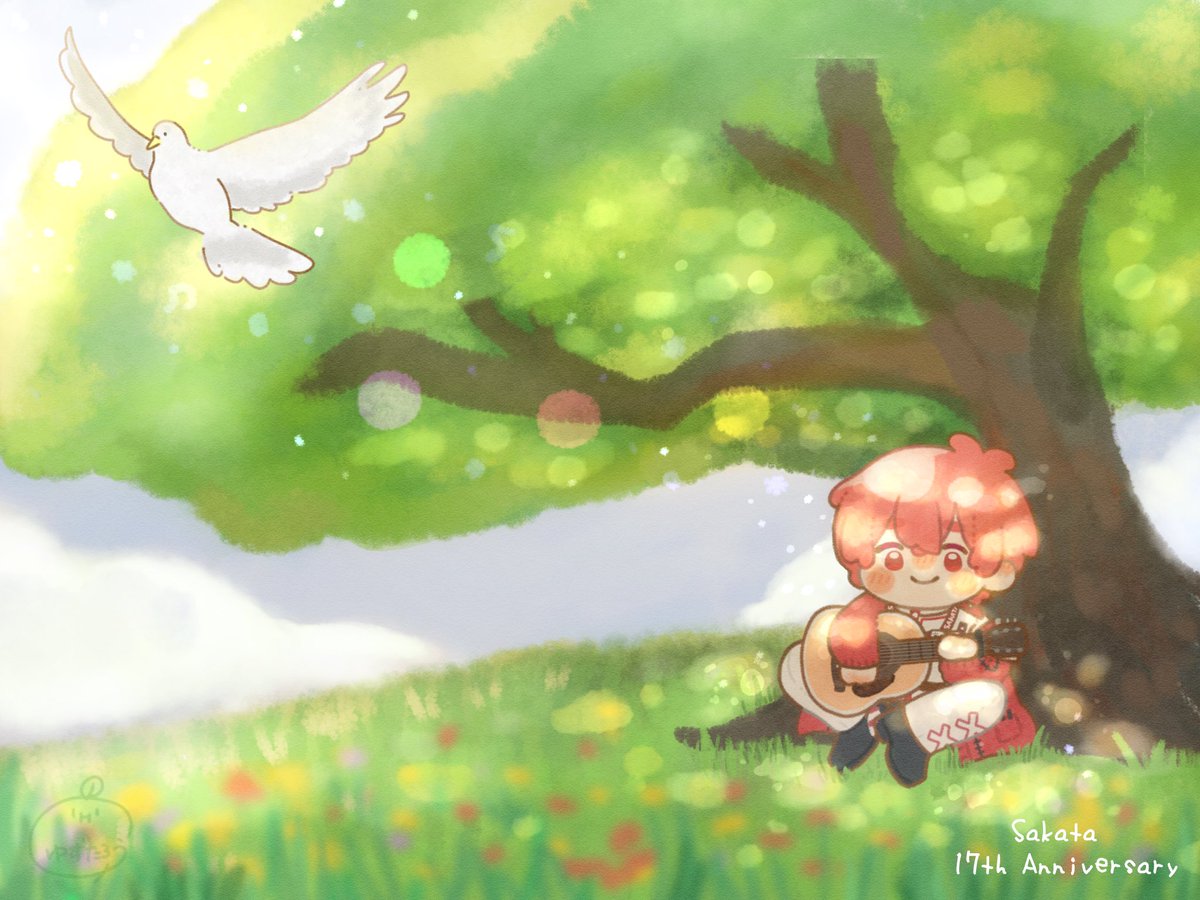 坂田さん活動17周年おめでとうございます💐

これからもたくさんの人に坂田さんの歌声が届きますように🕊️
いつも幸せをありがとう！これからもずっとずっと大好きです🥰❤️

 #坂田です  #あほの坂田17周年  #あほの坂田活動17周年   #となりの坂田17周年  #となりの坂田活動17周年