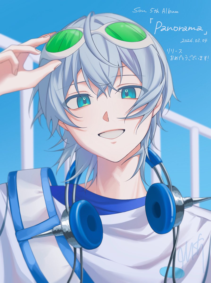 w0_n_'s tweet photo. #Sou_Panorama  #おえかきSou庫 
5thアルバム リリースおめでとうございます🎧🩵 https://t.co/HgeA0Cp1yO