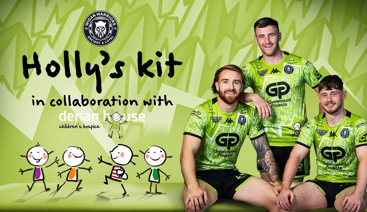 💚 Taking to the field in 'Holly's Kit' for the first time this weekend!

<a href="/DerianHouse/">Derian House Children's Hospice</a> | #WWRL #SLTOUWIG