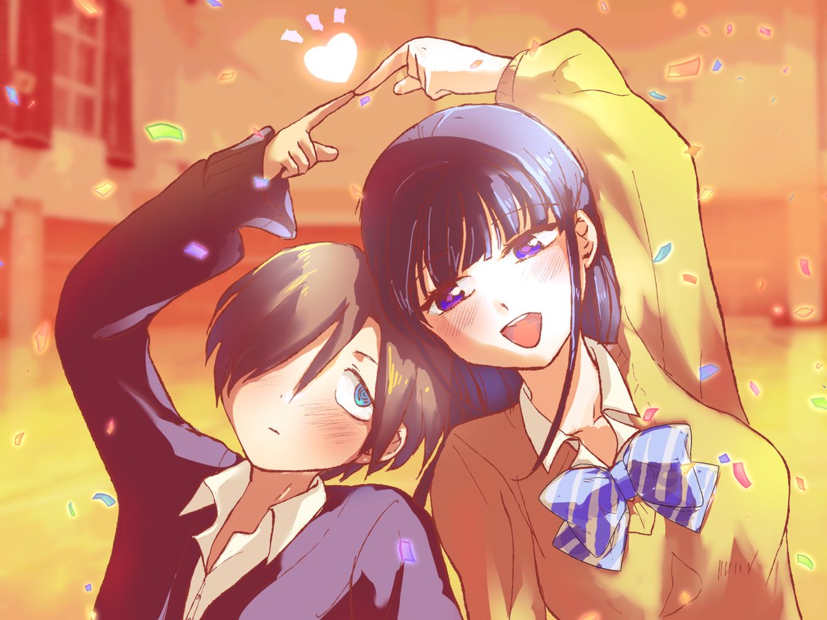 #僕ヤバファンアート 
放課後デートコーデの二人が大好きです！
アニメ二期のOPダンスかわいい！！